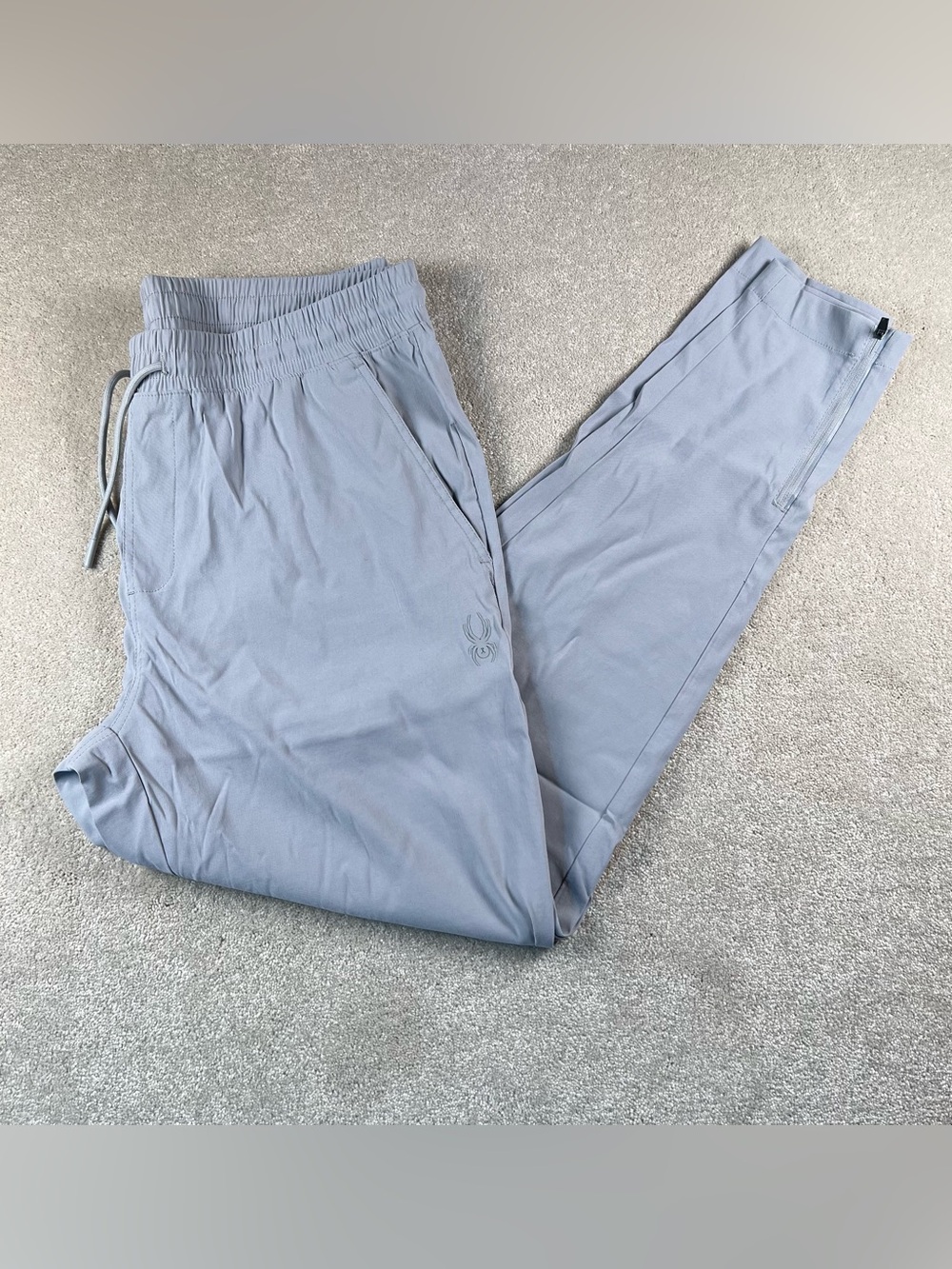 Spyder Jogger Pants Light Grey Tappered Leg Athleisure Workout Men's Large